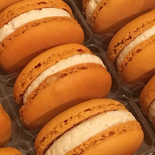 Petit macaron mandarine