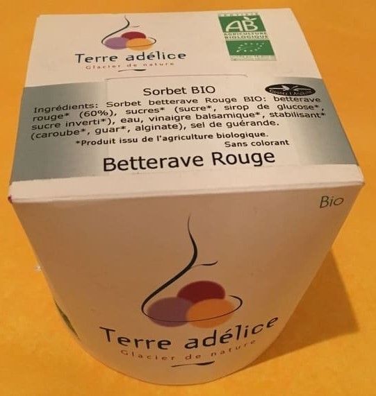 1/2 L SORBET BETTERAVE ROUGE BIO