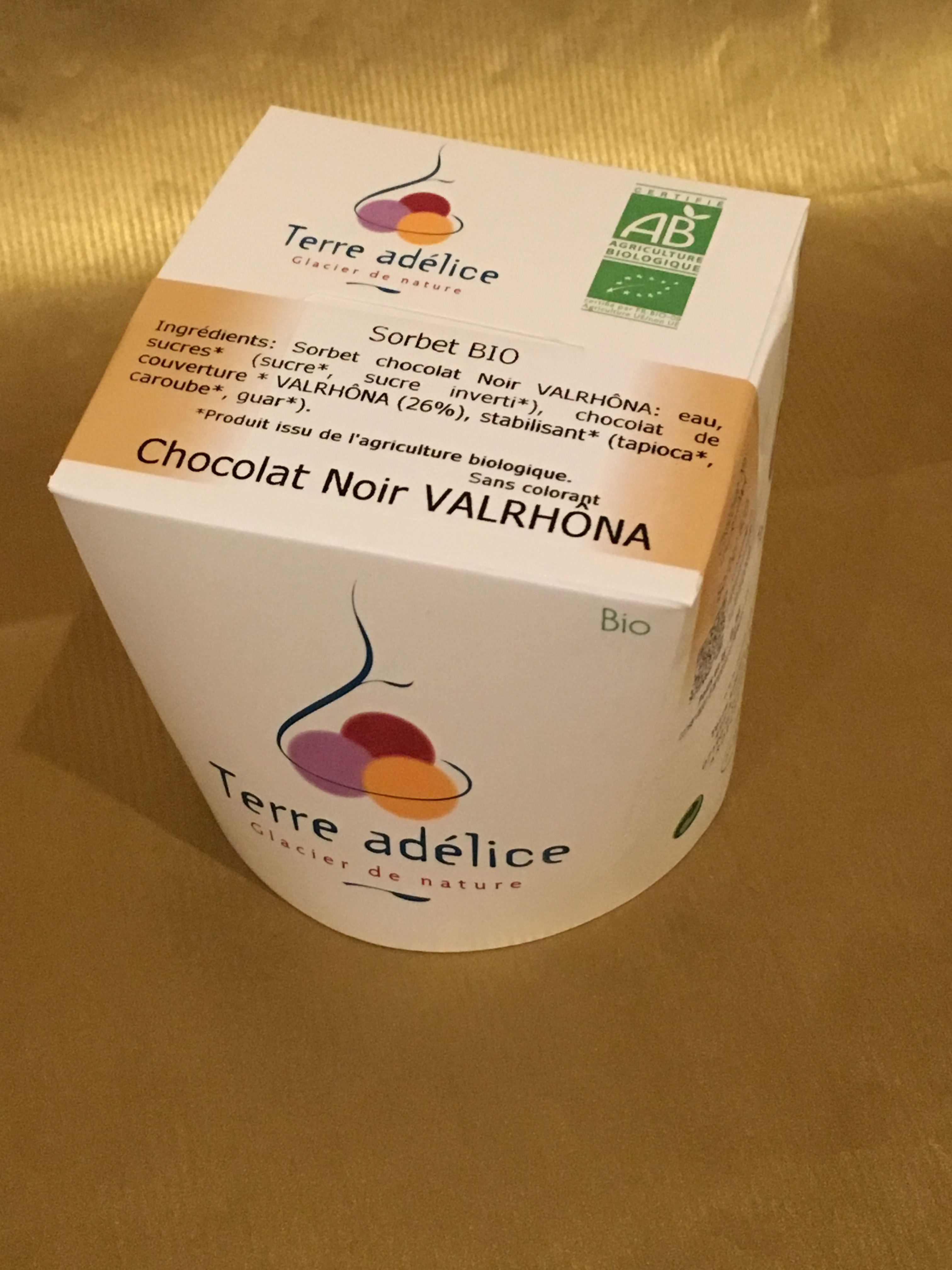 1/2 L SORBET CHOCOLAT NOIR VALHRONA BIO