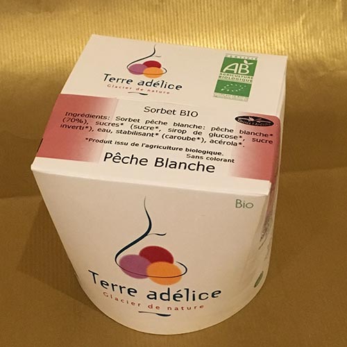 1/2L SORBET PECHE BLANCHE BIO